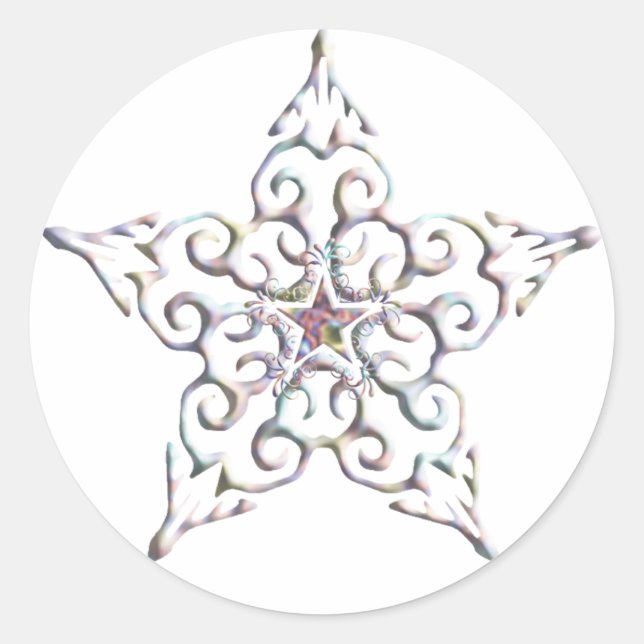 Iridescent Star Stickers (Front)