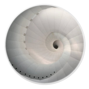 Iridescent White Shell Ceramic Knob/Pull Knob