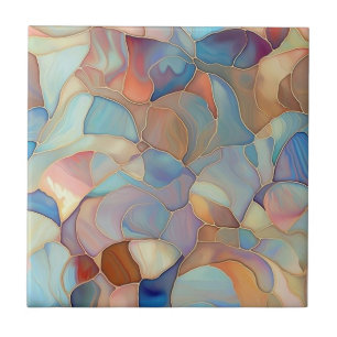 Iridiscent colourful mother of pearl  tile