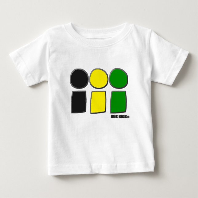 iRiE KiDZ® 'Jamaica Flag Colours' Baby T-Shirt (Front)
