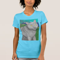 Irina The Cat And The View of Mount Baldy Shirt