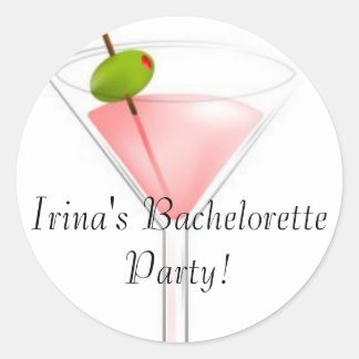 Irina's Bachelorette Party! Classic Round Sticker