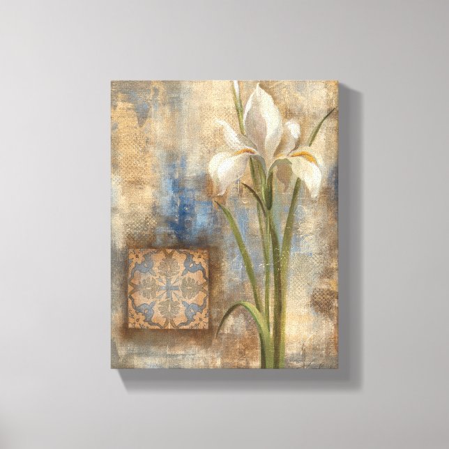 Iris and Tile Canvas Print (Front)