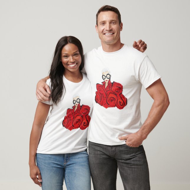 Iris Apfel T-Shirt, RIP Iris Apfel 1921 - 2024 Swe T-Shirt (Unisex)
