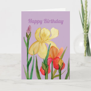 Iris Birthday Card