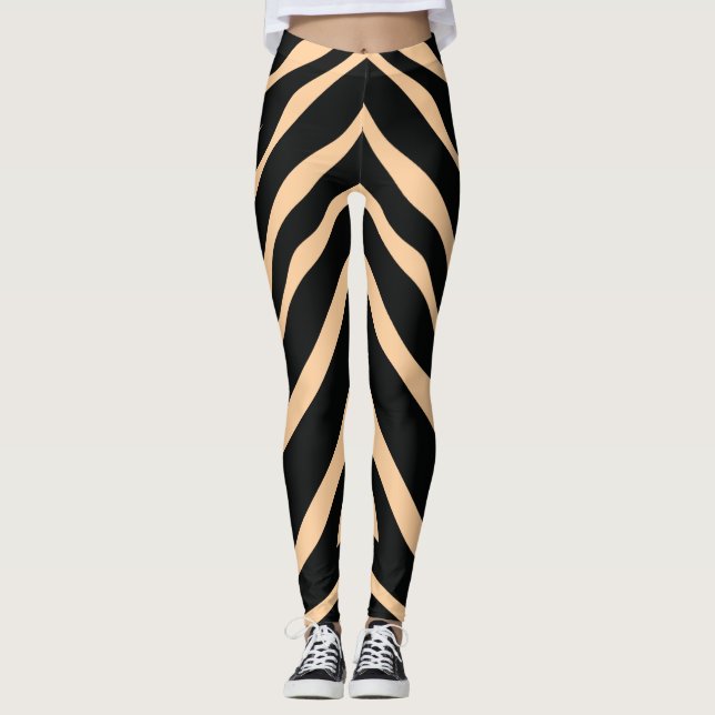iris black linear towy leggings (Front)