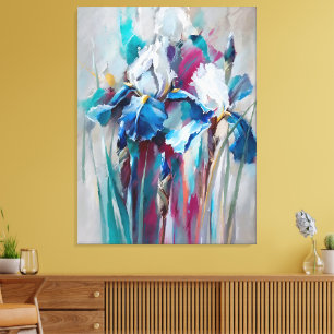 Iris Bloom – Modern Impressionist Floral Wall Art