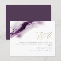 IRIS | Boho Plum Purple Gold Splash Details Card