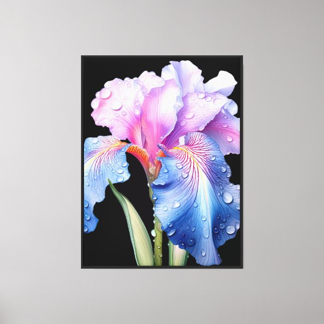 Iris Canvas Wall Art (Front)