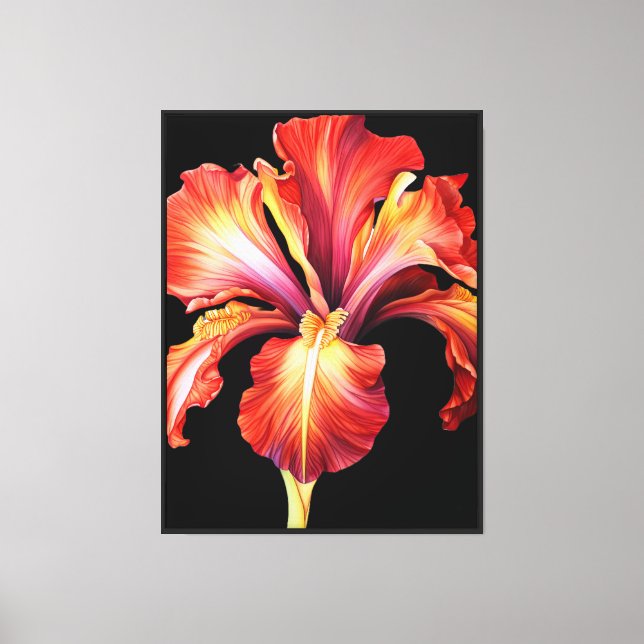 Iris Canvas Wall Art (Front)