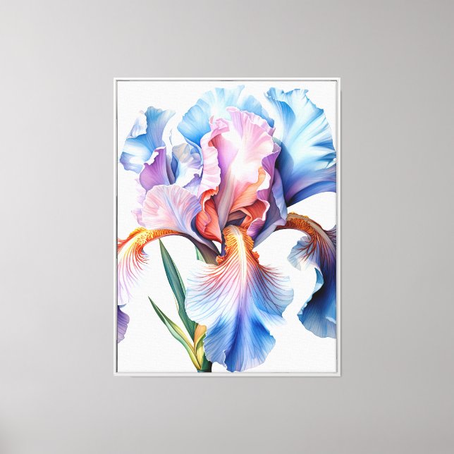 Iris Canvas Wall Art (Front)