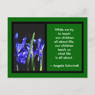 Iris Card 2 FramesThe MUSEUM Zazzle Gifts Green