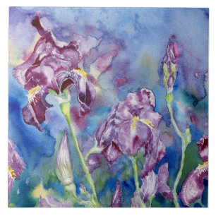 "Iris" Ceramic Accent Tile