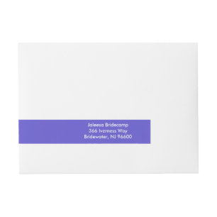 Iris Contemporary One Colour Wraparound Address Label