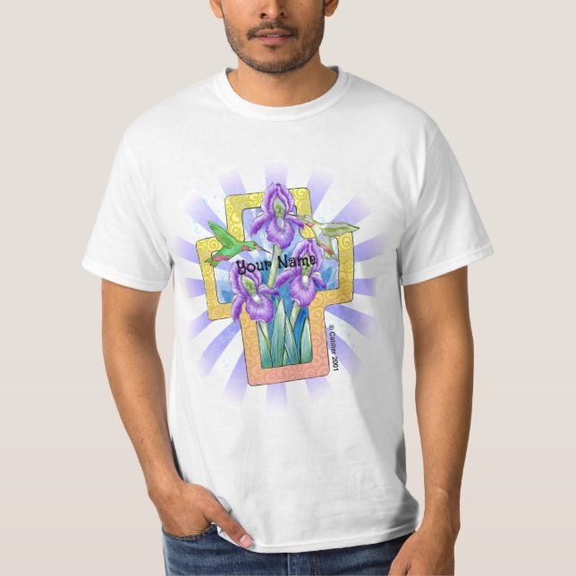 Iris Cross Christian  t-shirt (Front)