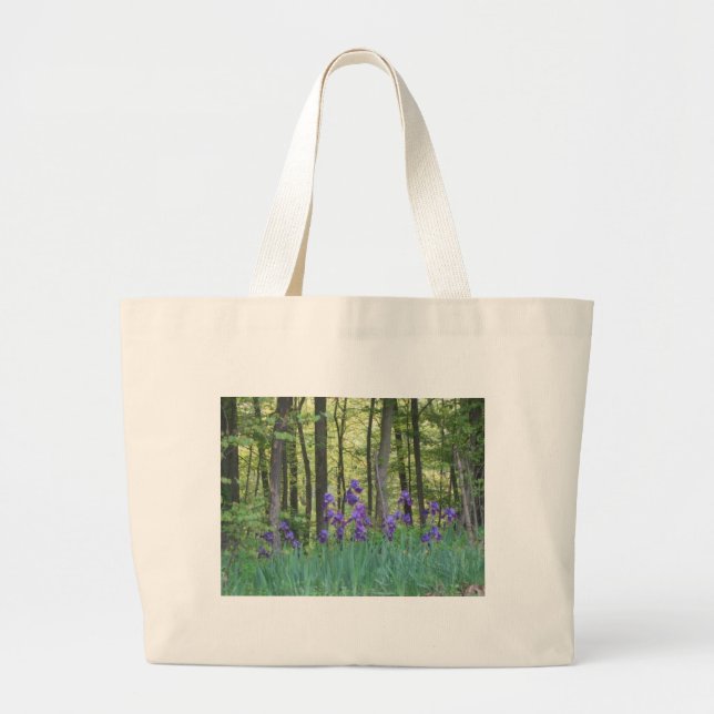 Iris field large tote bag (Front)