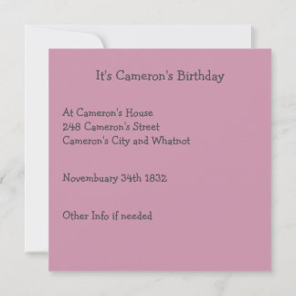 Iris - Fleur-de-Lis Whimsical Flower Party Supply Invitation