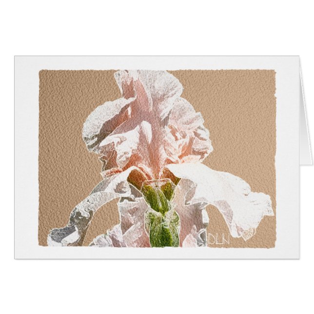 Iris Flower/Floral/Watercolor Look (Front Horizontal)