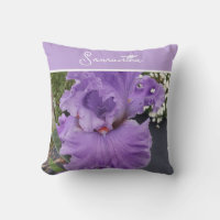 Iris Flower Flowers Purple Lavender Lilac Apron