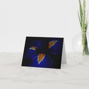 Iris flower - France and meaning Holiday Card
