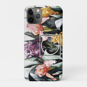 Iris Flower Garden Watercolor  Personalise Case-Mate iPhone Case