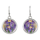 Iris Flower Painting Irises Earrings