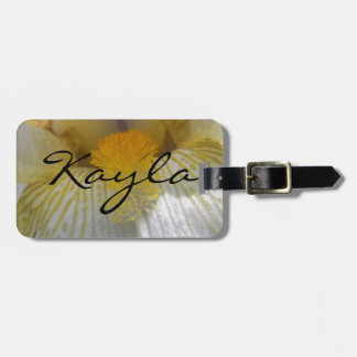 Iris Flower Photograph Luggage Tag