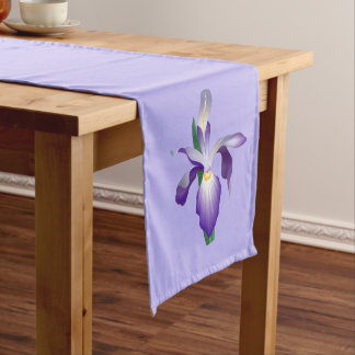 Iris Flower Short Table Runner