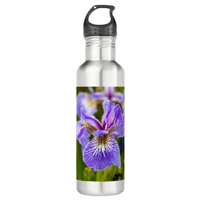 Iris Flower Water Bottle (Front)