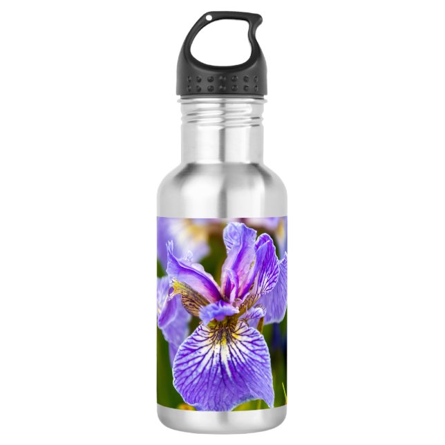 Iris Flower Water Bottle (Front)