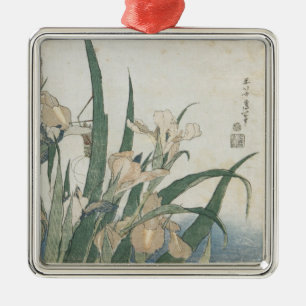 Iris Flowers and Grasshopper, c.1830-31 Metal Tree Decoration