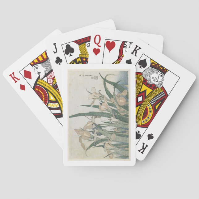 Iris Flowers and Grasshopper, c.1830-31 Playing Cards (Back)