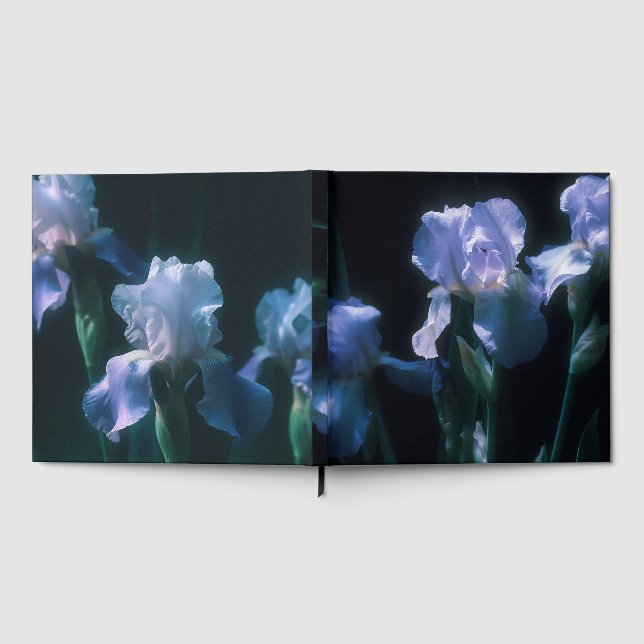 Iris Flowers at Twilight Guest Book (Full)