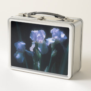 Iris Flowers at Twilight Metal Lunch Box