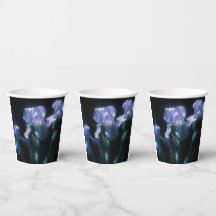 Iris Flowers at Twilight