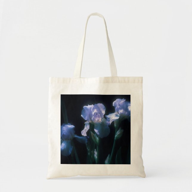 Iris Flowers at Twilight Tote Bag (Front)