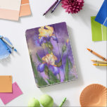 Iris Flowers Irises Spring iPad Air Cover<br><div class="desc">Beautiful Iris Flowers MIGNED Painting Design</div>