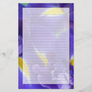 Iris flowers stationery