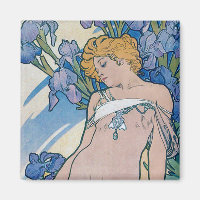Iris (Four Flowers), Alphonse Mucha