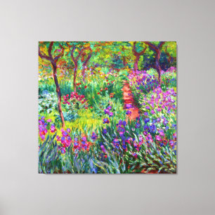 Iris Garden at Giverny Canvas Print