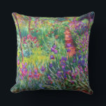 Iris Garden at Giverny Claude Monet Fine Art Outdoor Cushion<br><div class="desc">The Iris Garden at Giverny was painted by French Impressionism painter,  Claude Monet in 1900,  showing his home in the background and his beautiful iris garden.</div>