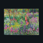 Iris Garden at Giverny Monet Fine Art Doormat<br><div class="desc">The Iris Garden at Giverny,  Claude Monet 1899-1900.  Oil on canvas.</div>