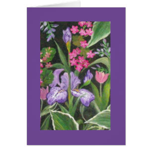 Iris Garden Blank Card