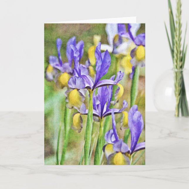 Iris Garden Note Card (Front)