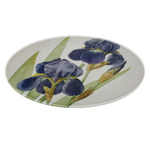 Iris Germanica, from `Les Liliacees', 1805 Cutting Board