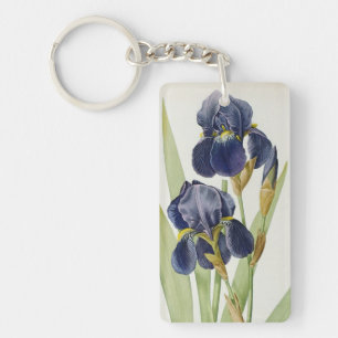 Iris Germanica, from `Les Liliacees', 1805 Key Ring
