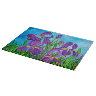 Iris Glass Cutting Board