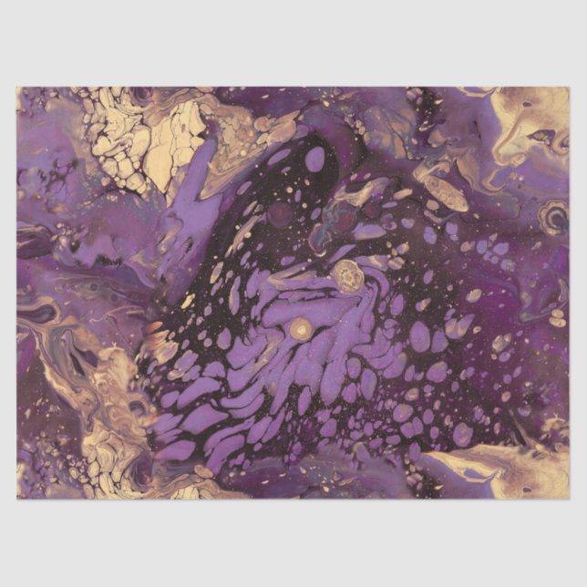 iris gold ink swirl : tissue paper (Front)