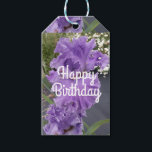 Iris Irises Purple Flower Floral Lavender Gift Tags<br><div class="desc">Iris Irises Purple Flower Floral design,  with a fully customizable name. Designed from one of my original flower garden photographs & my original writing,  enjoy!</div>
