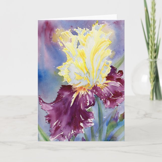 "Iris IX" Blank Notecard (Front)